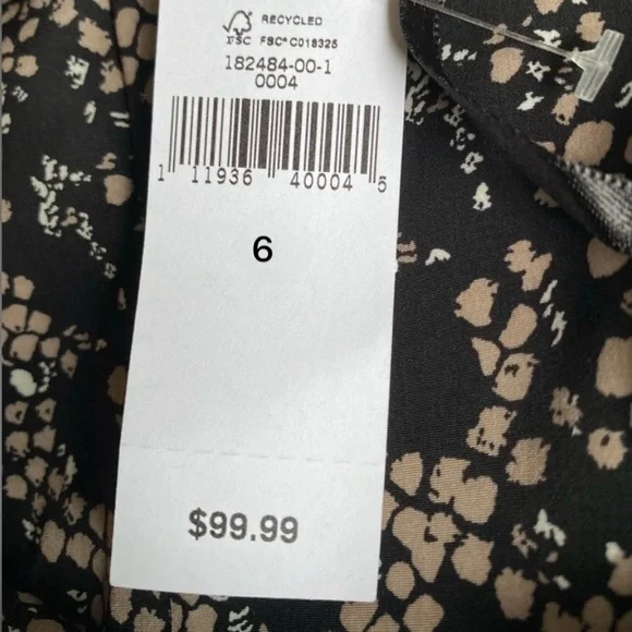 Banana Republic Factory Halter Style Jumpsuit. Animal Print. Size 6. Like New. - Picture 14 of 15